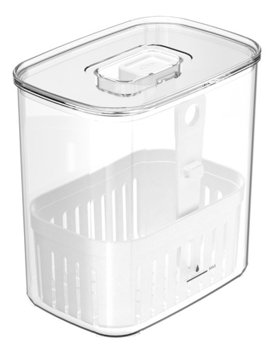 Organizador De Temperos Geladeira C/ Cesto Clear Fresh 1,5l