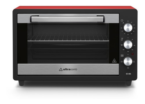 Horno Eléctrico 48 Lts Ultracomb Uc-48s Rojo 1300w 