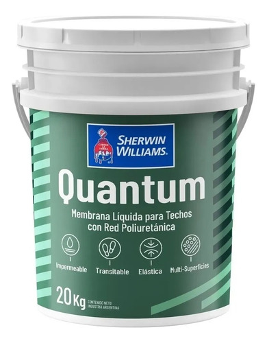 Membrana Liquida Techo Poliuretanica Quantum 20 Kg Sherwin  