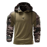 Camisa Militar Con Capucha Para Hombre, Sudadera Con Capucha