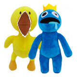 Kit Pelúcia Rainbow Friends Roblox Pato Amarelo E Azul Babão