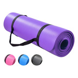 Tapete Yoga Grueso Ejercicios Pilates Relajacion Fitness Color Morado