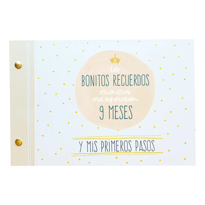 Album Para Fotos De Bebé - Mod. Primeros Pasitos Beige | Meses sin interés