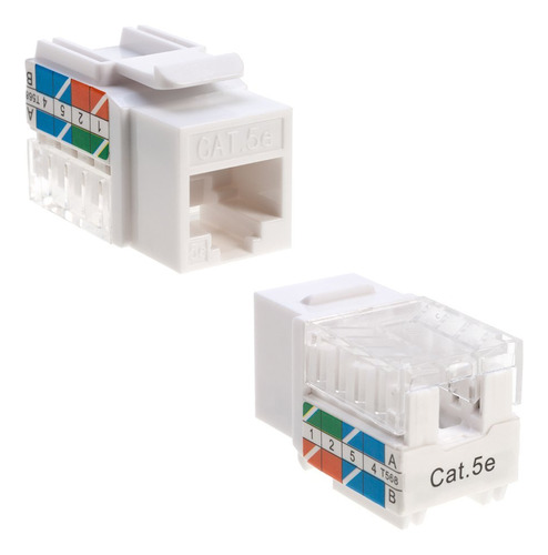 Cat5e Ethernet Rj 45 Keystone Jack Cat5 Perforar Hacia ...