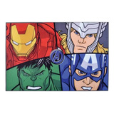 Bajada De Cama Alfombra 80x120 Avenger Marvel Original Niños