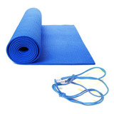 1 Colchoneta Mats Yoga Pilates Gimnasia + Riata Multiusos 