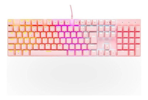 Teclado Mecânico Gamer Dazz Orion Essential Rgb Abnt2 Rosa