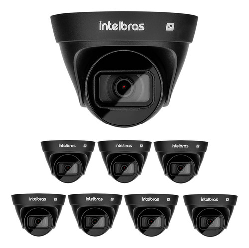 Kit 8 Câmeras Ip 2 Megas 30m Vip 1230 D Black G4 Intelbras