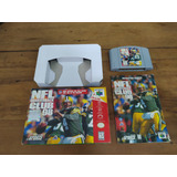 Nfl Quarteback Club 98 N64 P/ Nintendo 64 C/ Caixa E Manual
