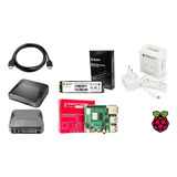 Argon One M.2 + Raspberry Pi4 4gb + Ssd M.2 480gb + Fonte