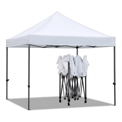 Carpa Toldo LeRoux 3x3 Color Negro Lona Blanca Plegable | Envío gratis