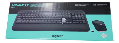 Kit De Teclado Y Mouse Inalámbrico Logitech Mk540 Negro