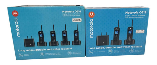 Telefone Motorola 6 Bases 650 Metros Alcance Prova D' Água 