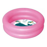 Banheira Inflável 28l Infantil Bebe Piscina Mor Rosa