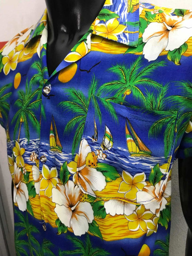 Camisa Hawaiana Talle Small Made In Thailand