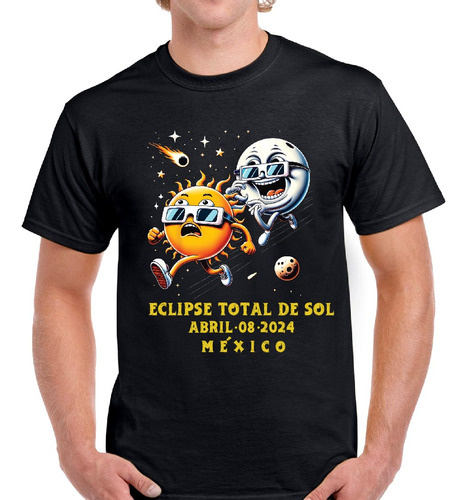 Playera Eclipse Total De Sol Mexico - Solar Tour Abril 2024