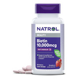 Natrol Biotina 10000mcg Pele, Cabelo & Unhas - 60 Tabletes
