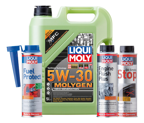Kit 5w30 Fuel Protect Oil Smoke Stop Liqui Moly + Regalo