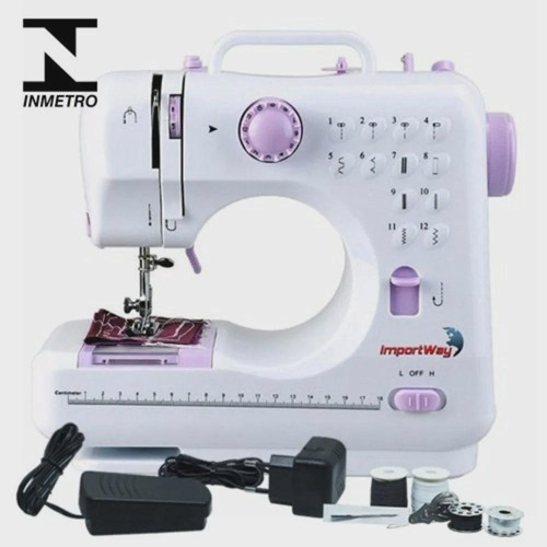 Máquina De Coser Multifuncional Portátil White E, Kit De Costura