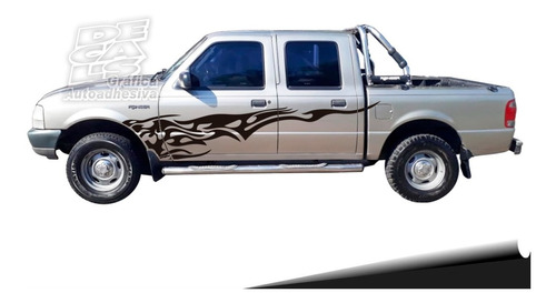 Calco Ford Ranger 2011 - 2012 Tattoo Flame Tunning Juego