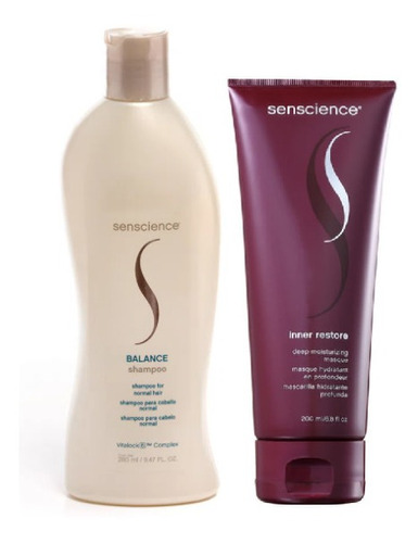 Kit Senscience Shampoo Balance + Inner Restore (2 Produtos)