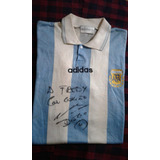 Camiseta Argentina adidas Oficial 1994 Autografiada Maradona