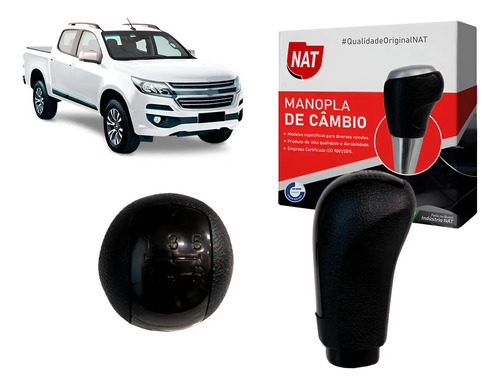 Manopla De Câmbio Chevrolet S-10 Ano 2012 Até 2018 | Parcelamento sem juros