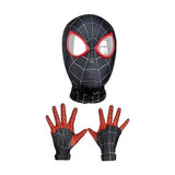 Máscara Y Guantes De Cosplay De Spiderman Miles Morales, Col