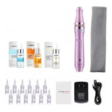 Dermapen Pluma Facial  M7-w + 12 Repuestos + Kit Lanbena