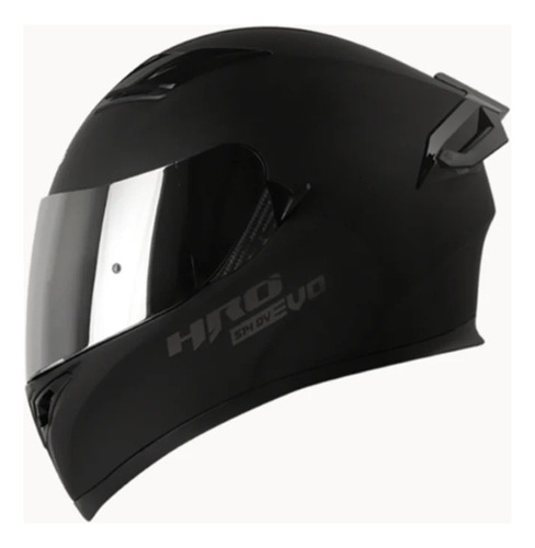 Casco De Moto Hro 514 Evo Solid Negro Certificado Dot