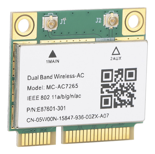 Tarjeta De Red Mini Pcie Gigabit Dualband For Bluetooth