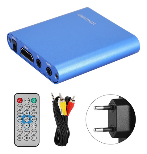 Reproductor Multimedia Mini 1080p Digital Con Control Remoto