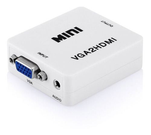 Convertidor Adaptador Vga A Hdmi Con Entrada De Audio