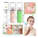 Humidificador Conejo Facial Usb Recargable Para Rostros Y Pe