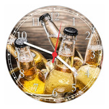 Relógio De Parede Cerveja Bar Churrasco Chop 50 Cm Q002