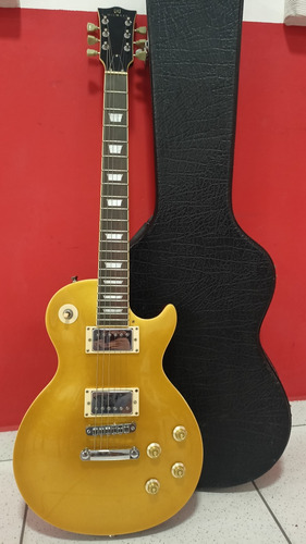 Guitarra Michael Les Paul Gold Top Com Case