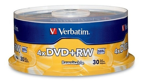 Disco Dvd+rw 4x 4.7 Gb Campana Con 30 Pi