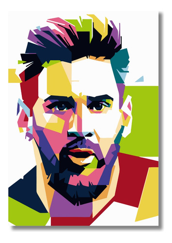 Kit Lienzo Para Pintar Por Números Con Bastidor(marco) Messi