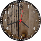Relógio De Parede Barril Madeira Bar Churrasco 30 Cm R01