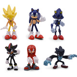 6pcs Sonic Boom Rare Dr Eggman Shadow Figuras De Acción