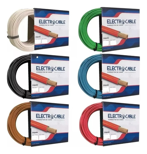 Cable Unipolar 2.5mm 100% Cobre Electrocable 50mt Bajo Norma