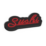 Letreiro Luminoso Sushi Neon Fake- Decoração Sushi Bar
