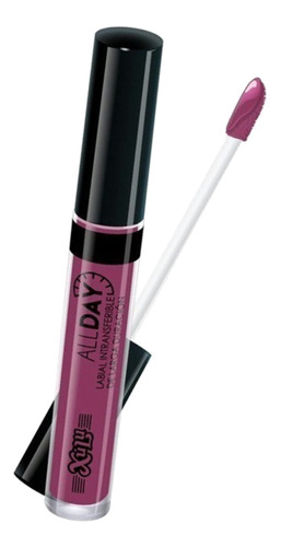 Labial Xúlu Cosméticos All Day Color Ciruela Mate