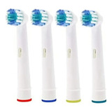 Refil 4 Cabeças Escova Dentes Elétrica Compatível Com Oralb 
