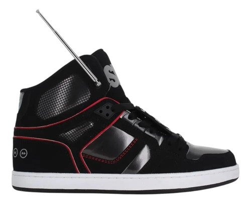 Tenis Skate Osiris - Nyc 83 Clk Black Red Boombox