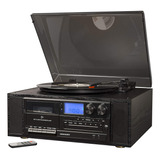 Tocadiscos Crosley Cr7010a-bk Ridgemont De 3 Velocidades Con