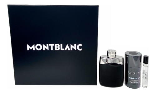 Mont Blanc Legend (mini+deo) Set De 3 Pz Para Hombre