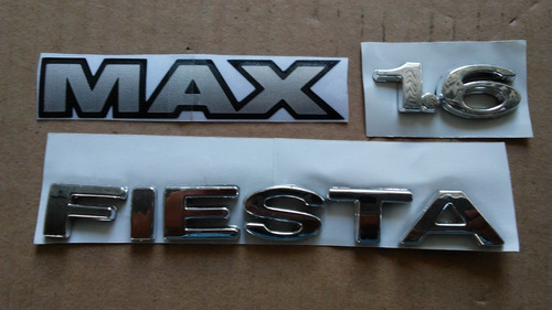 Kit Emblemas Letras Ford Fiesta 2008 2009 2010 Max Foto 2