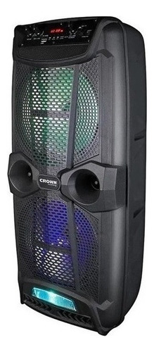 Parlante Crown Mustang Cmb-812bt Portátil Con Bluetooth Y Wifi  Negro 220v