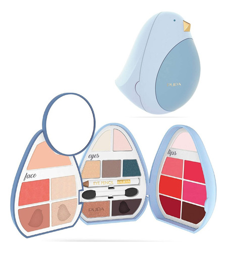 Set Pupa Lovely Bird 4 Make Up Labios Ojos Rostro Premium